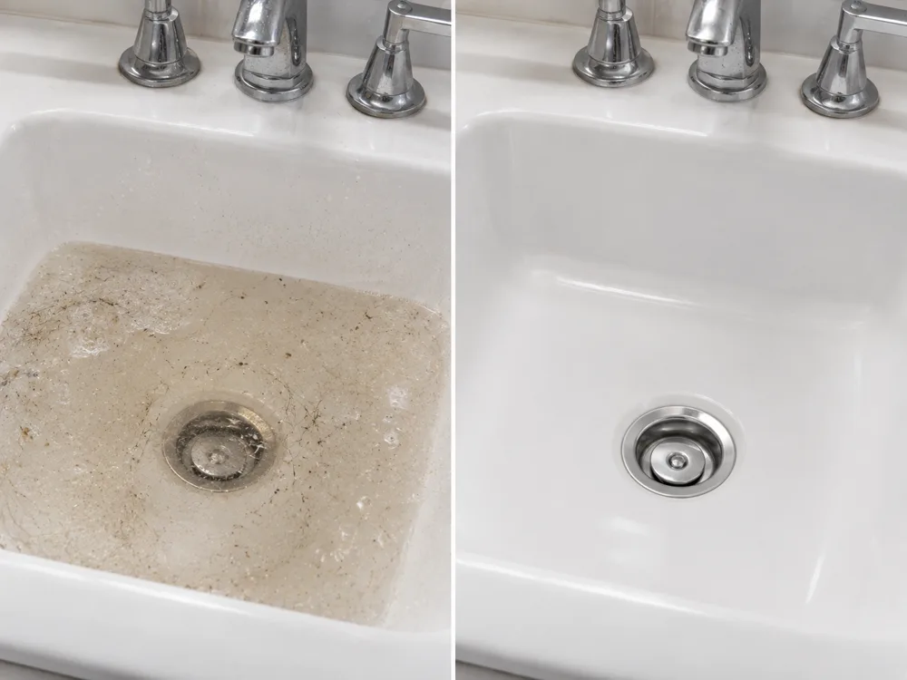 Antes e depois — Pia da cozinha