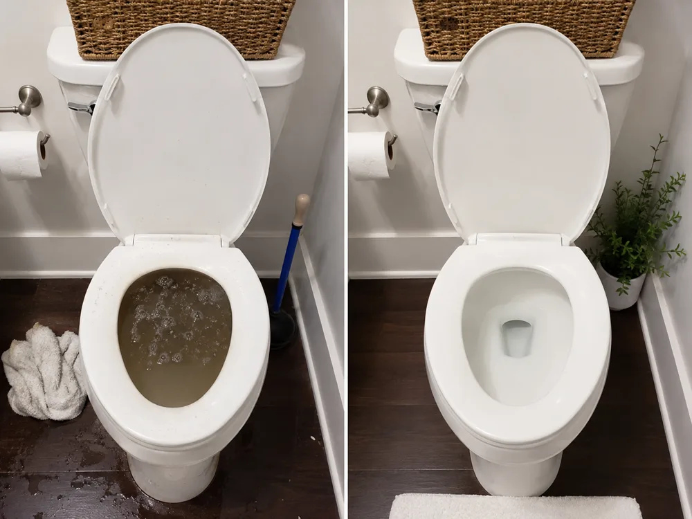 Antes e depois — Vaso sanitário